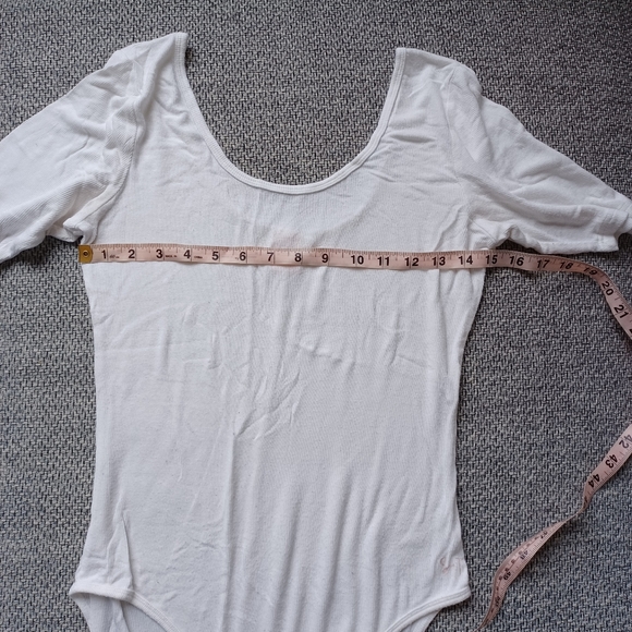 Smash & Tess Cotton White Ribbed Bodysuit - Picture 8 of 8